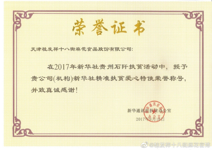 一竞技股份公司荣获天津市扶贫合作和增援合作工作先进集体